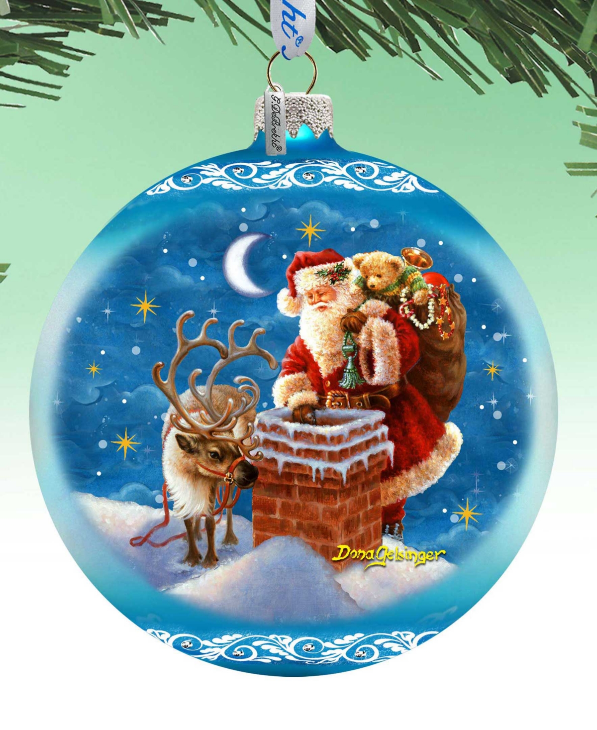 Designocracy Christmas Arrival Large Holiday Mercury Collectible Ornaments D. Gelsinger In Multi Color