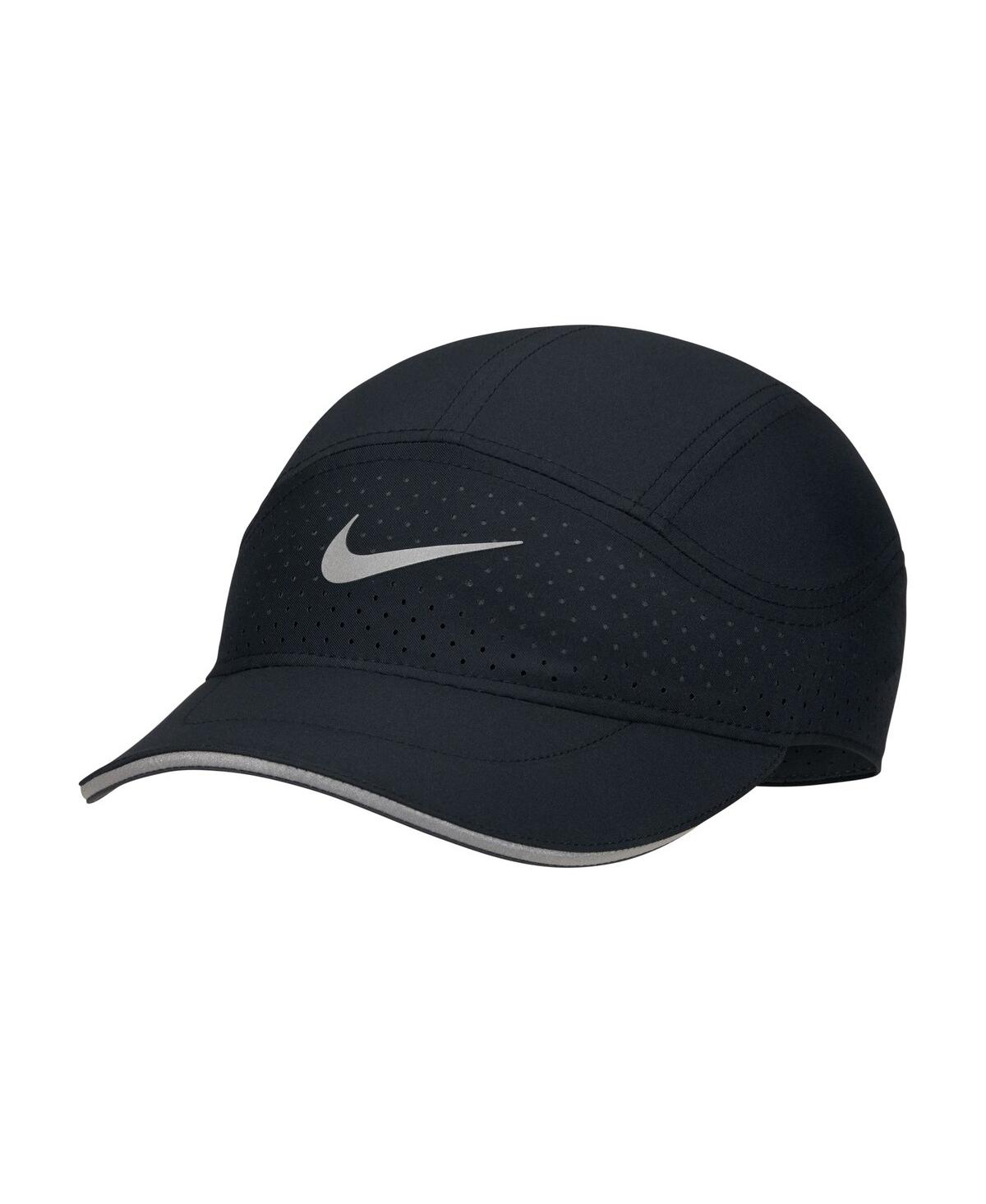 Shop Nike Men's And Women's  Black Reflective Fly Performance Adjustable Hat