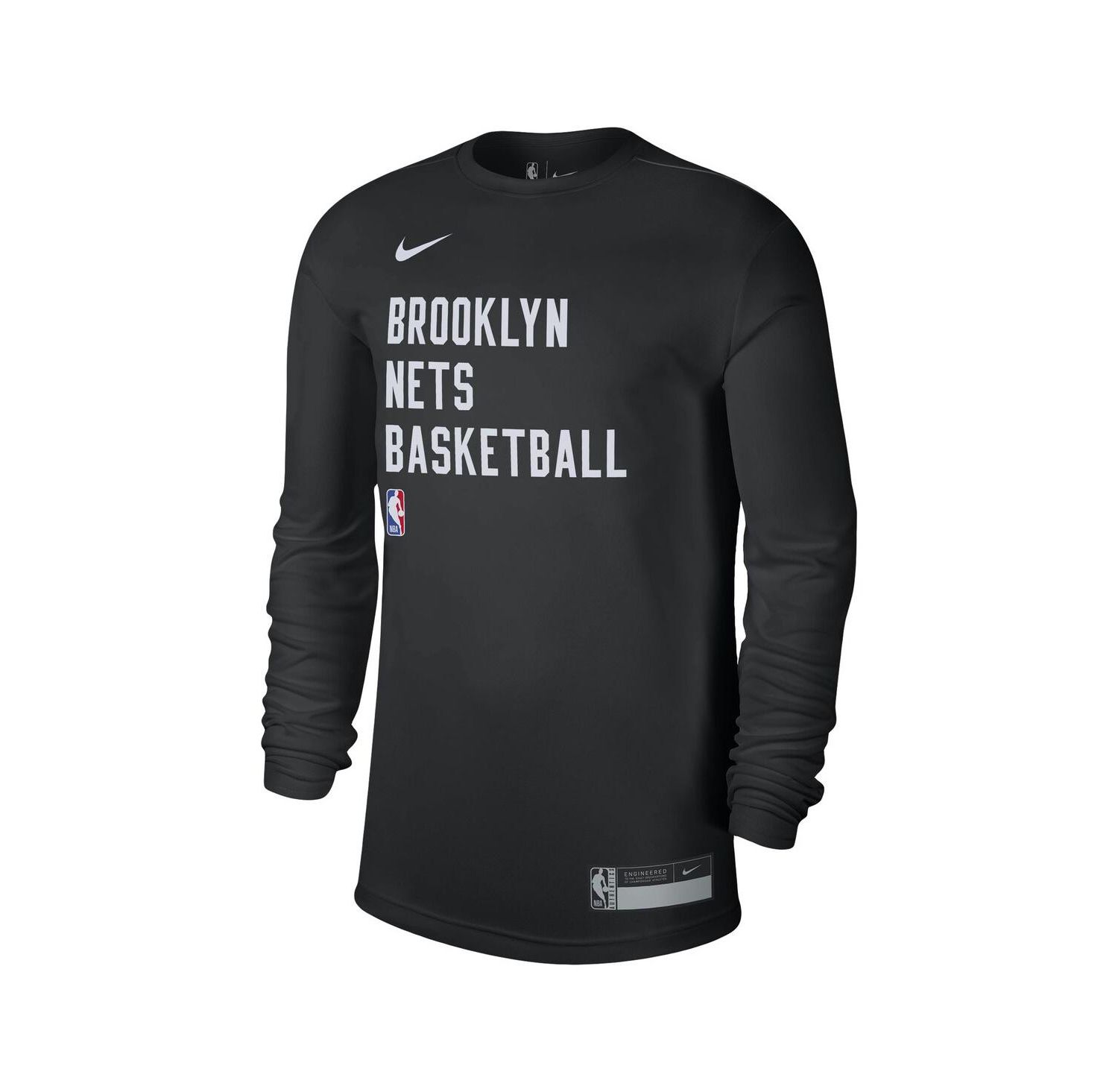 Men's and Women's Black Brooklyn Nets 2023/24 Legend On-Court Practice Long Sleeve T-shirt