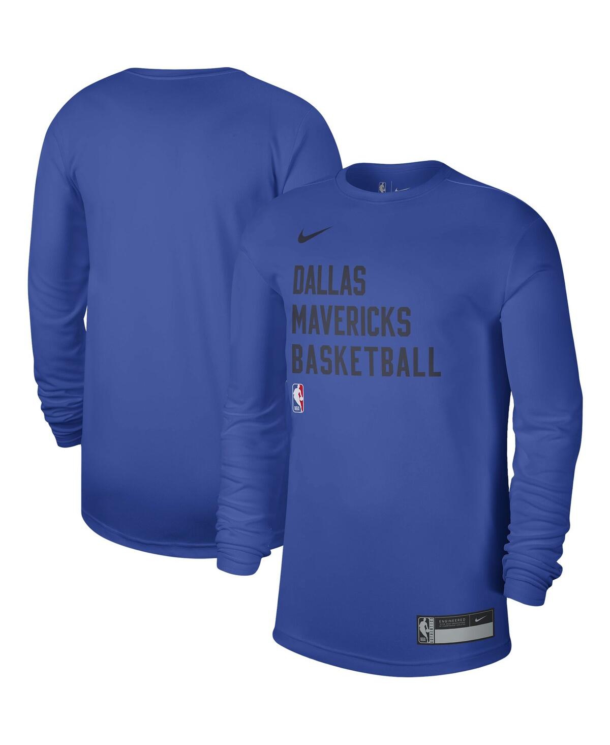 Nike Men's And Women's  Blue Dallas Mavericks 2023/24 Legend On-court Practice Long Sleeve T-shirt
