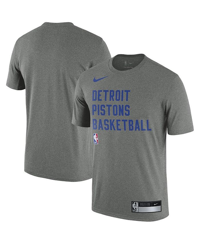 Nike Men's Heather Gray Detroit Pistons 2023/24 Sideline Legend ...