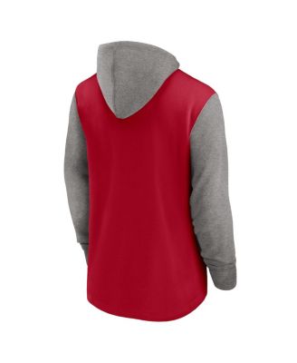 Men's Red Tampa Bay Buccaneers Fashion Color Block Pullover Hoodie