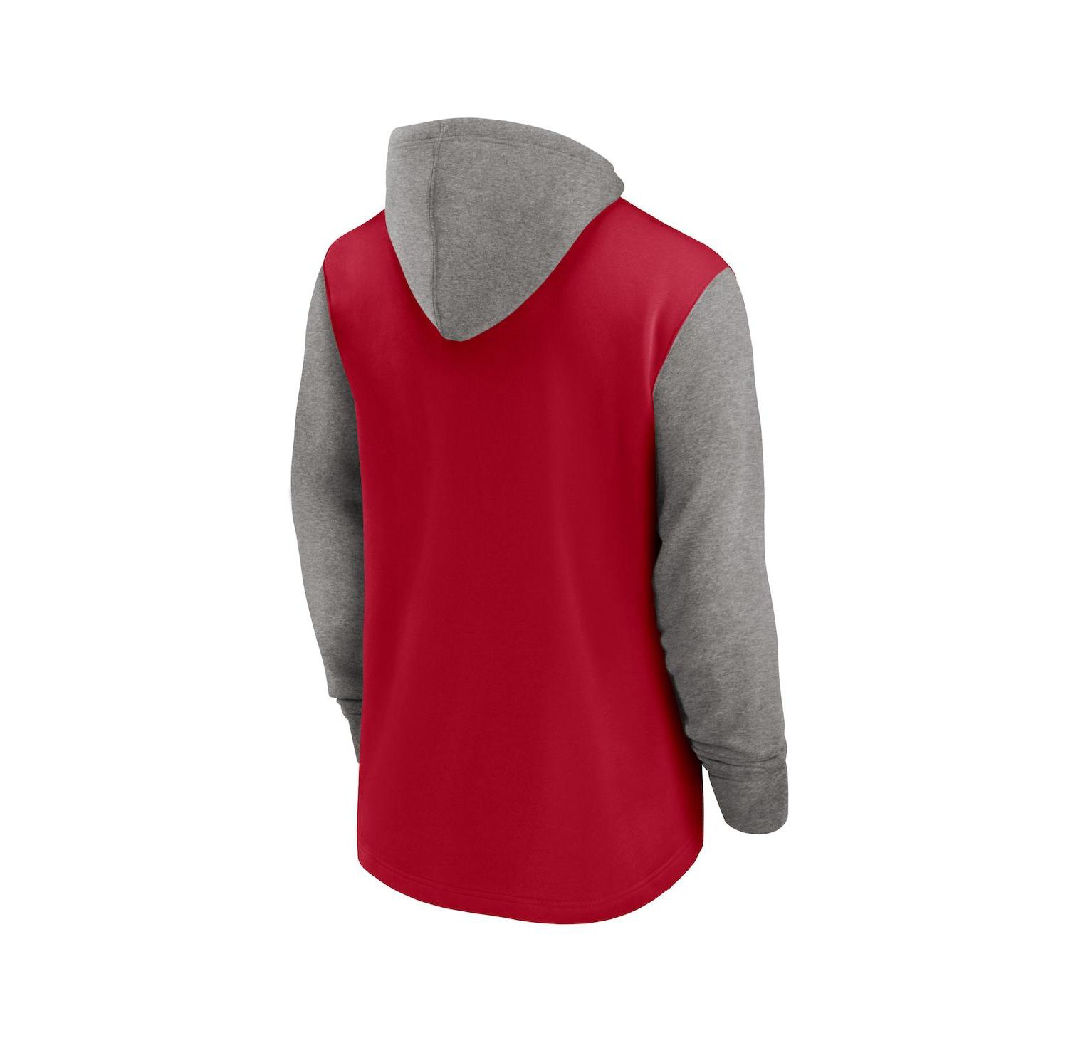 Men's Red Tampa Bay Buccaneers Fashion Color Block Pullover Hoodie
