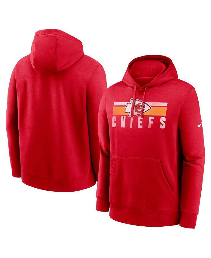 Nike Men's Red Kansas City Chiefs Club Fleece Pullover Hoodie - Macy's