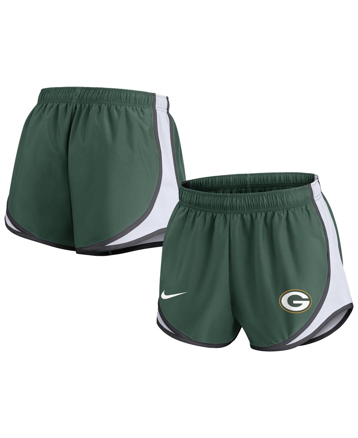Nike Women's  Green Green Bay Packers Plus Size Tempo Shorts In Green