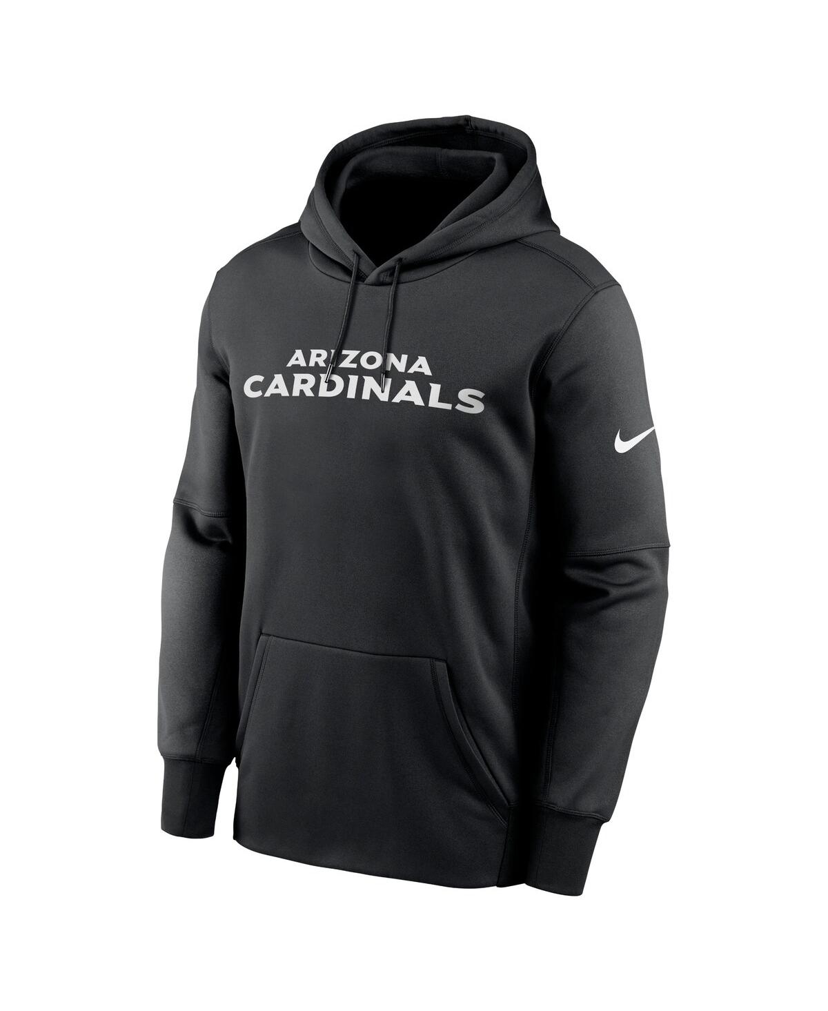 Shop Nike Men's  Black Arizona Cardinals Wordmark Performance Pullover Hoodie