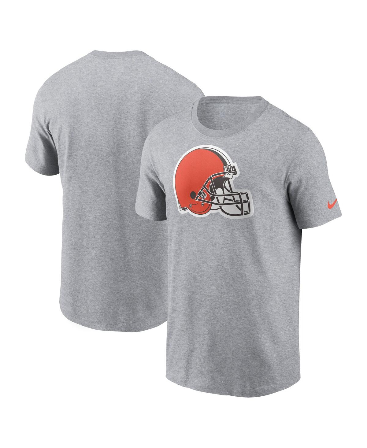 Shop Nike Men's  Gray Cleveland Browns Logo Essential T-shirt