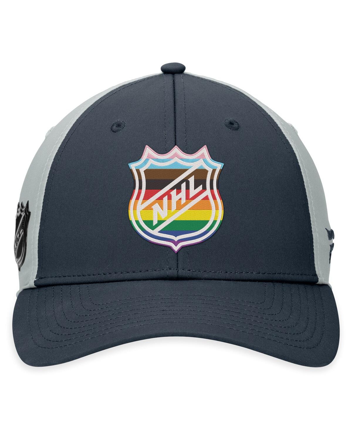 Fanatics Men's  Charcoal Nhl Authentic Pro Pride Snapback Hat In Charcoal
