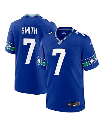 Nike Men s Geno Smith Royal Seattle Seahawks Throwback Player Game
