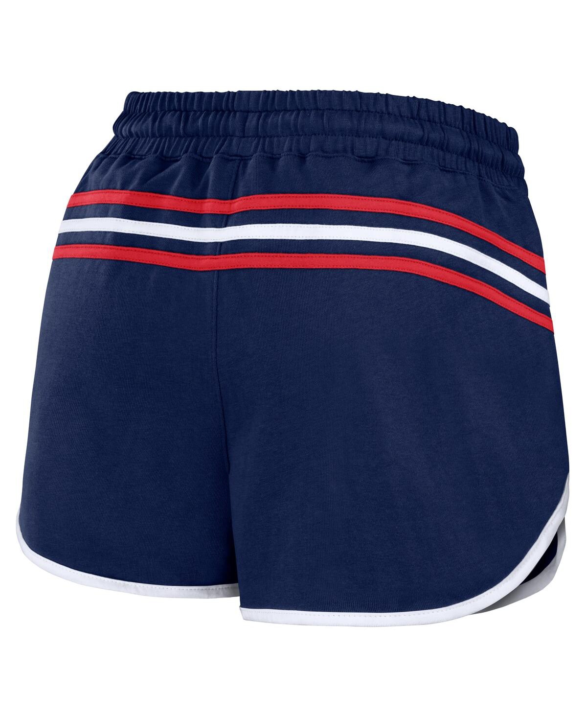 Shop Wear By Erin Andrews Women's  Navy New England Patriots Hem Shorts