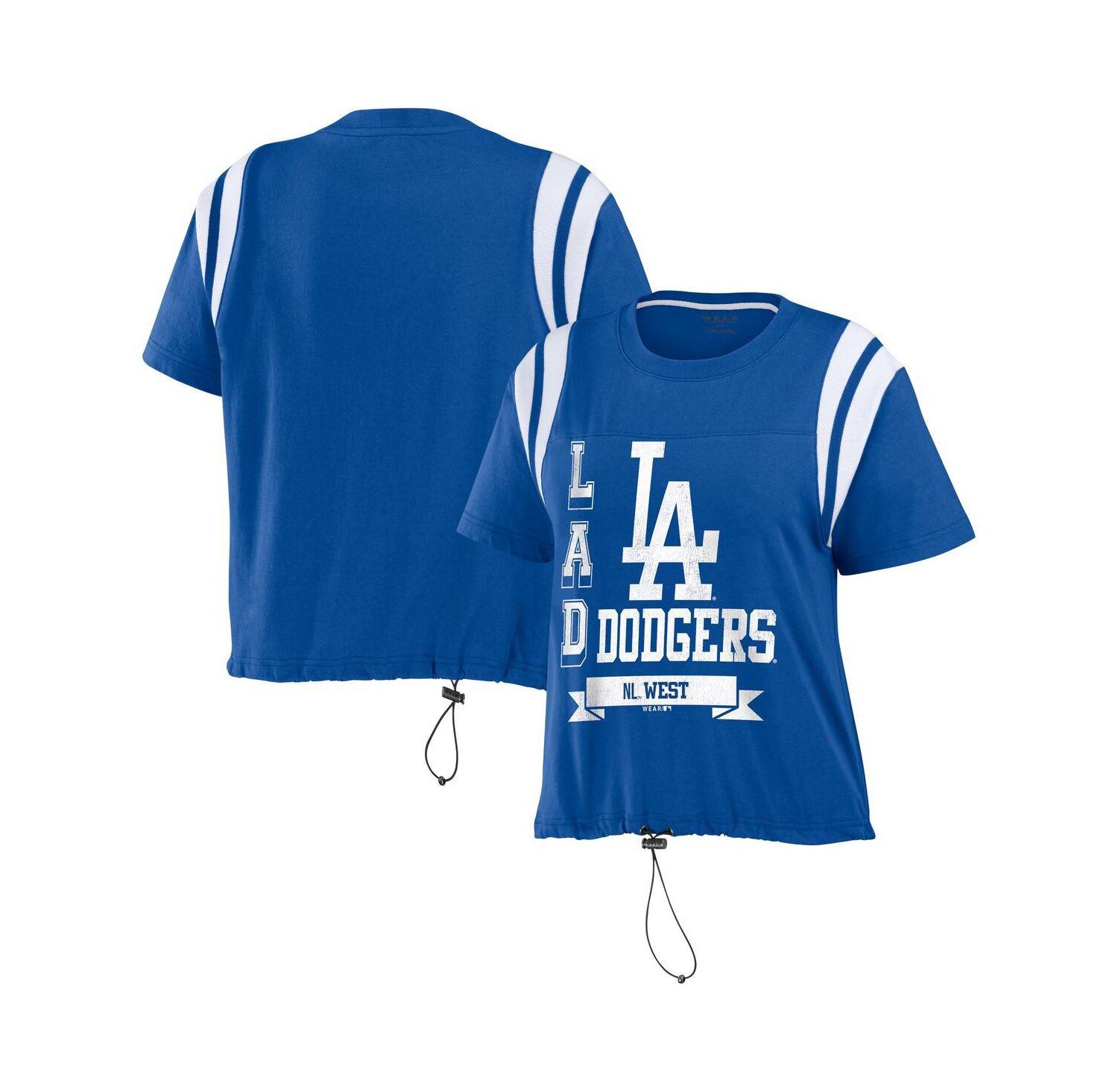 Women's Royal Los Angeles Dodgers Cinched Colorblock T-shirt