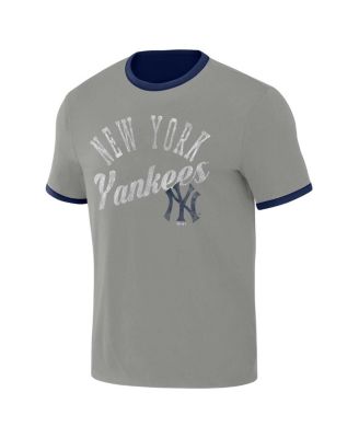 Men's Darius Rucker Collection by Navy, Gray New York Yankees Two-Way Ringer Reversible T-shirt