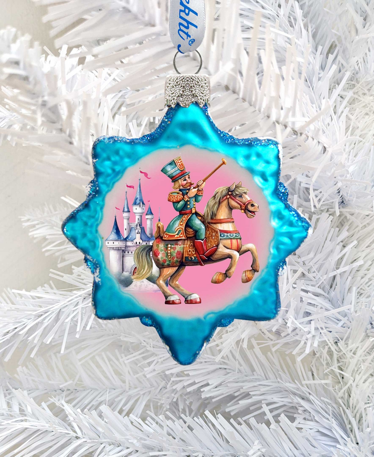 Designocracy Horseman Keepsake Mercury Christmas Glass Ornaments G. Debrekht In Multi Color