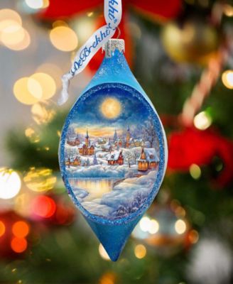 Magic Christmas Night Drop Christmas Mercury Glass Ornaments G. DeBrekht