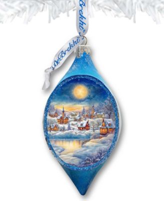 Magic Christmas Night Drop Christmas Mercury Glass Ornaments G. DeBrekht