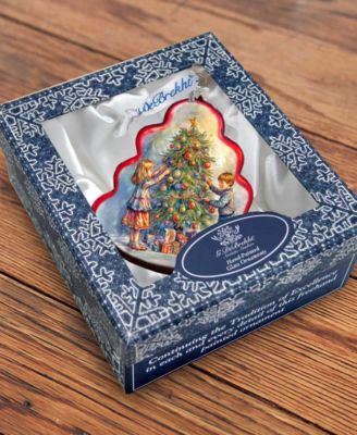 Love Among the Branches Tree Holiday Mercury Glass Ornaments G. DeBrekht