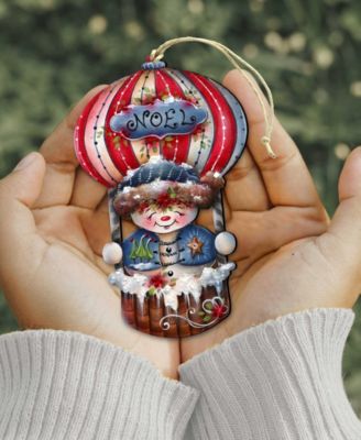 Frosty Journey Christmas Wooden Ornaments Holiday Decor J. Mills-Price