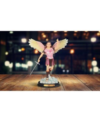 10"H Archangel Chamuel Statue Angel of Peaceful Relationships Holy Figurine Religious Decoration Home Decor Perfect Gift for House Warming, Holidays and Birthdays