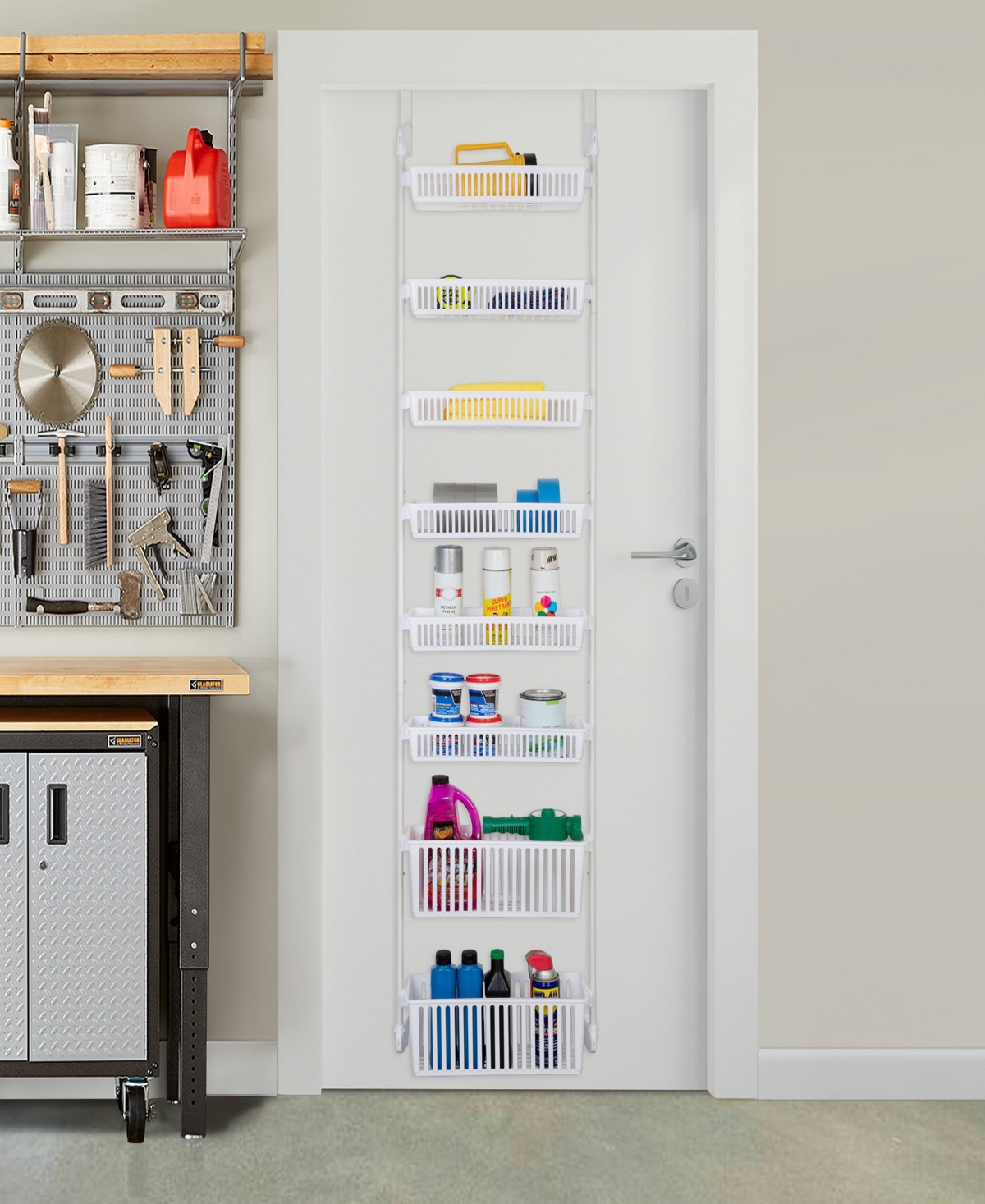 Shop Smart Design 8-tier Over-the-door Hanging Pantry Organizer In White