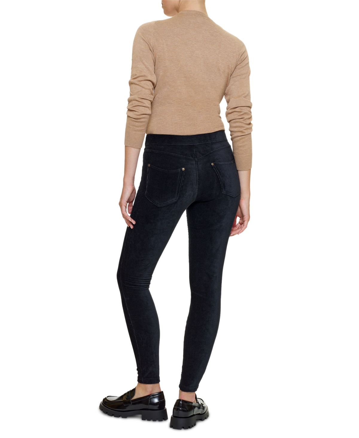 Hue Women's Straight Up Cool Classic Corduroy Leggings In Black