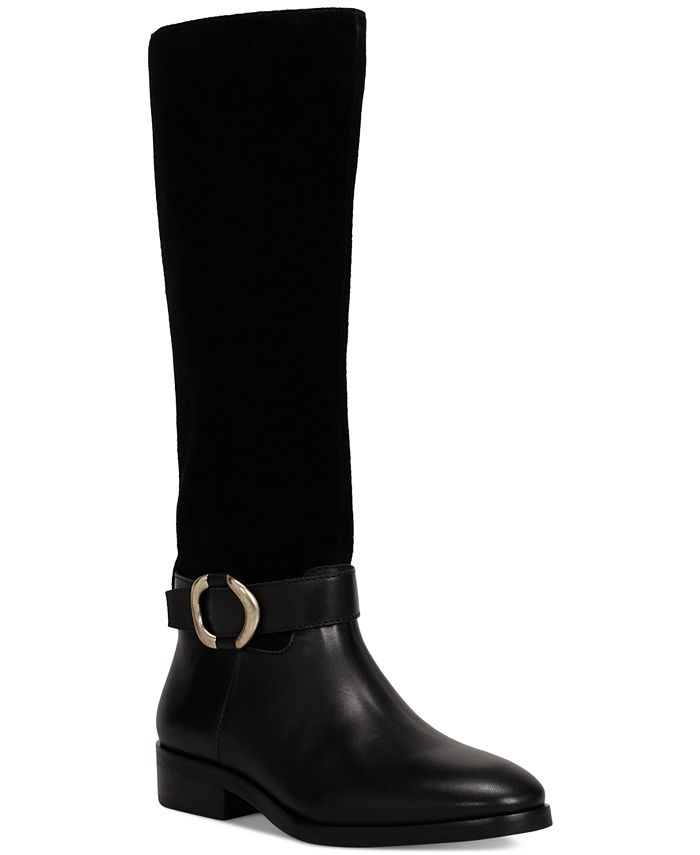 Vince Camuto Women's Samtry Buckled Riding Boots - Macy's