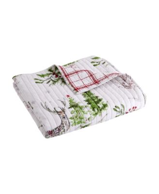 Sleigh Bells Quilted Throw, 50" x 60"
