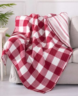 Camden Buffalo Check Reversible Quilted Throw, 50" x 60"