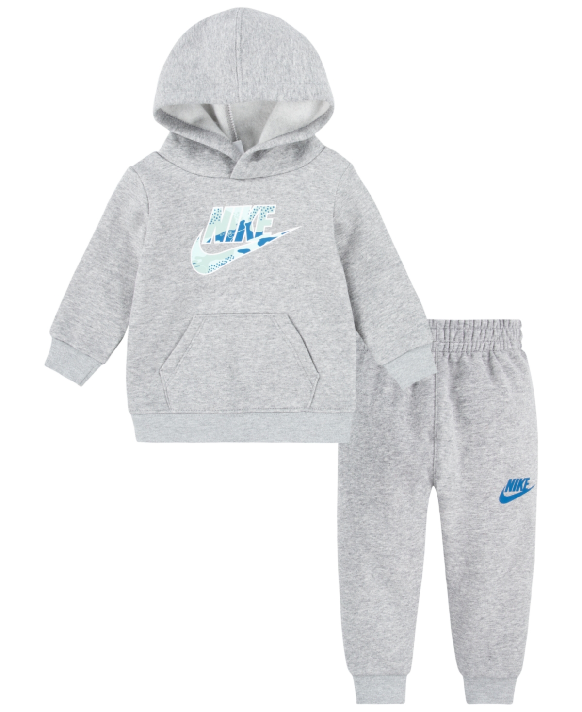 Nike Baby Boys Futura Fleece Set, 2 Piece In Dark Gray Heather