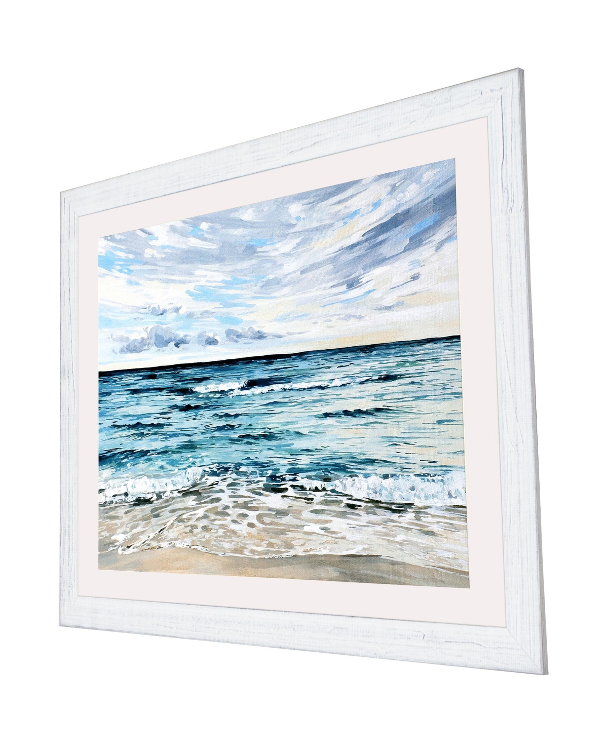 Shop Paragon Picture Gallery Whispy Clouds Framed Art In Blue