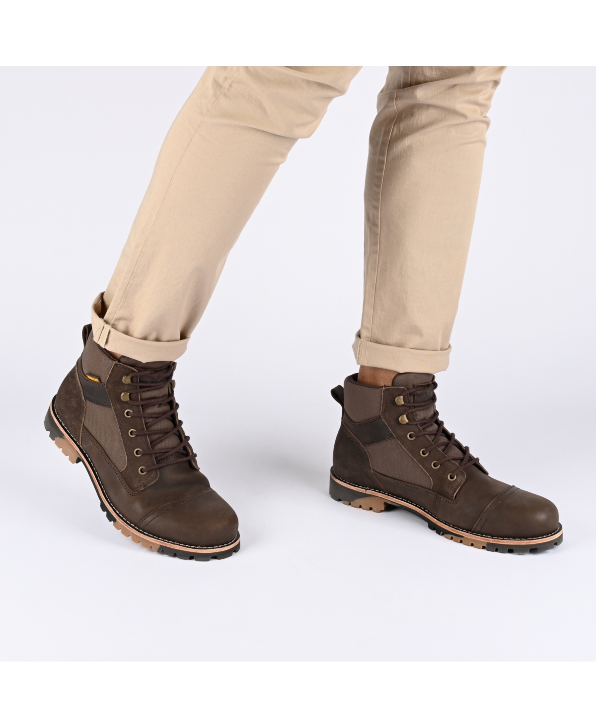 Territory Men's Brute Tru Comfort Foam Cap Toe Lace-up Ankle Boots