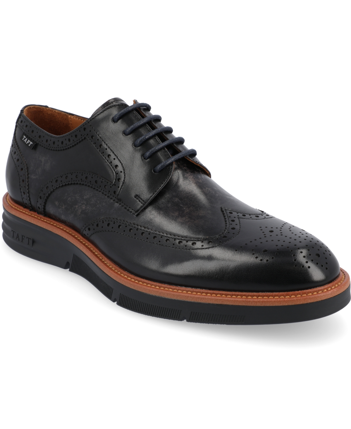 Taft 365 Men's Model 103 Wingtip Oxford Shoes In Midnight