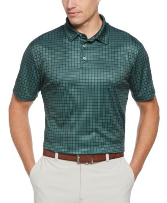 PGA TOUR - Men's Check Performance Golf Polo Shirt