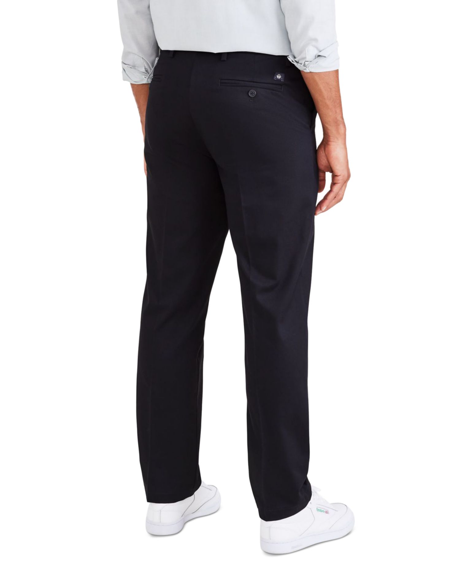 Men's Signature Straight Fit Iron Free Khaki Pants with Stain Defender