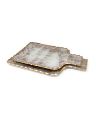 Gold-Tone Brushed Tray, Small
