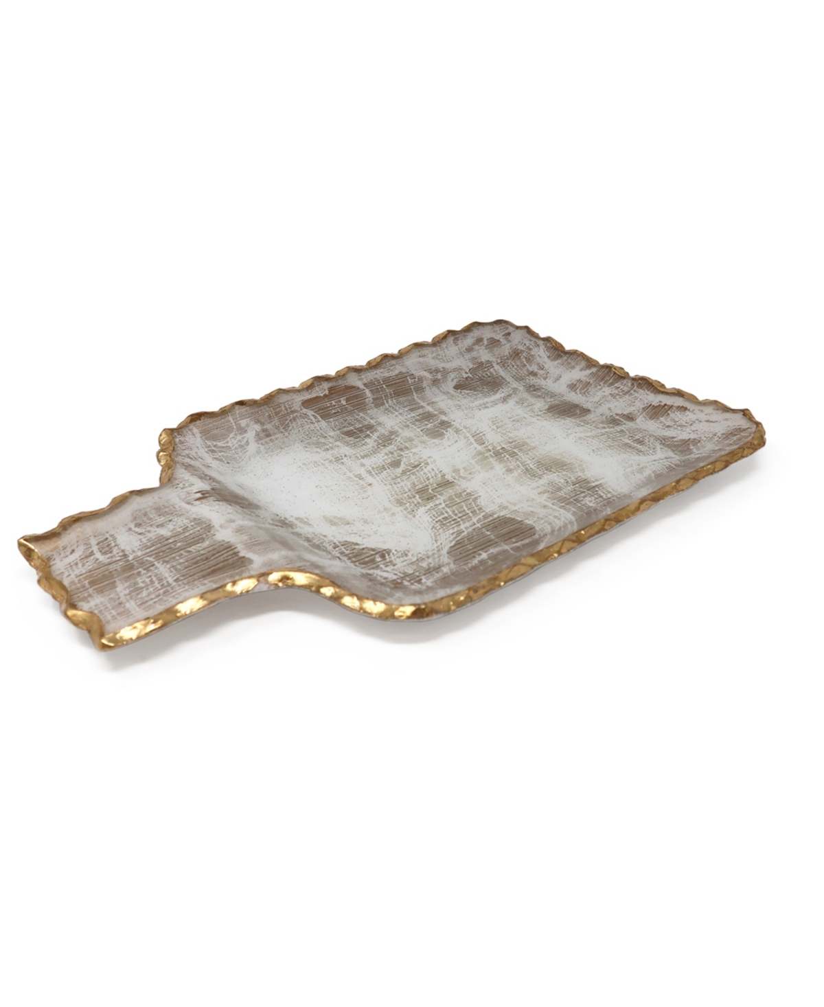 Gold-Tone Brushed Tray, Small - Gold