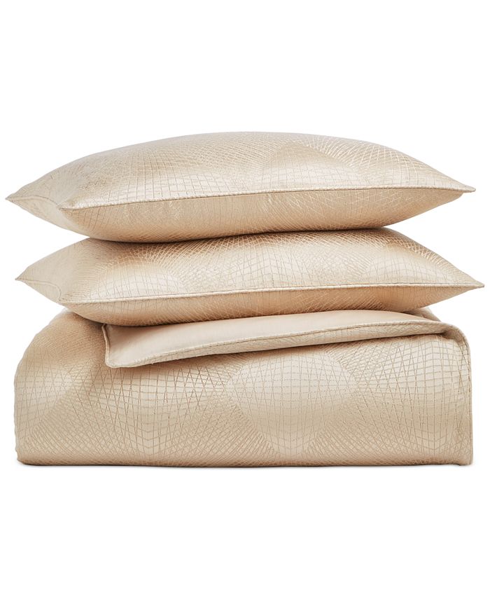 Hotel Collection Diamond Lattice 3Pc. Duvet Cover Set, King, Created for Macy's Macy's