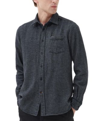 Barbour - Men's Robertson Tailored-Fit Herringbone Button-Down Shirt