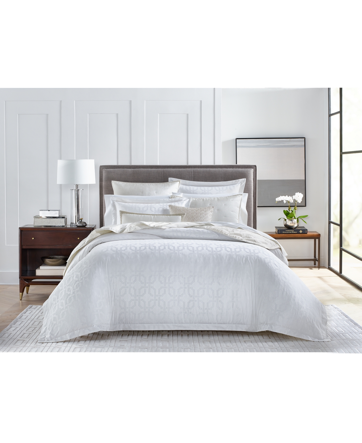 Hotel Collection Fresco Jacquard 525-Thread Count Egyptian Cotton 3-Pc. Set, King, Exclusively at Macy's