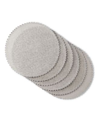 Woven Water Resistant Lindos Placemat Set of 6, 15" Round
