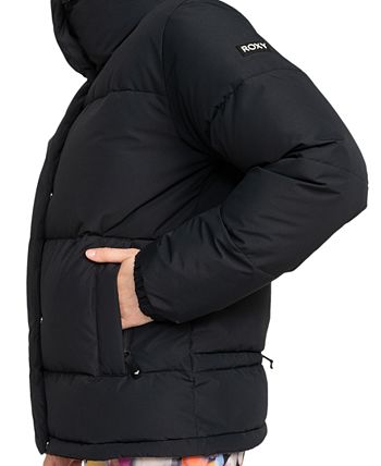 Roxy Juniors Winter Rebel Puffed Collar Bomber Jacket Macy s