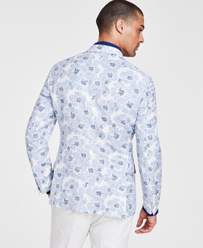 Silk Twill Framed Floral High Armhole Sportcoat main image 1