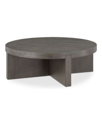 Folke 38" Oak Round Coffee Table