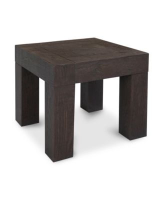 Evander 22" Oak Square Side Table