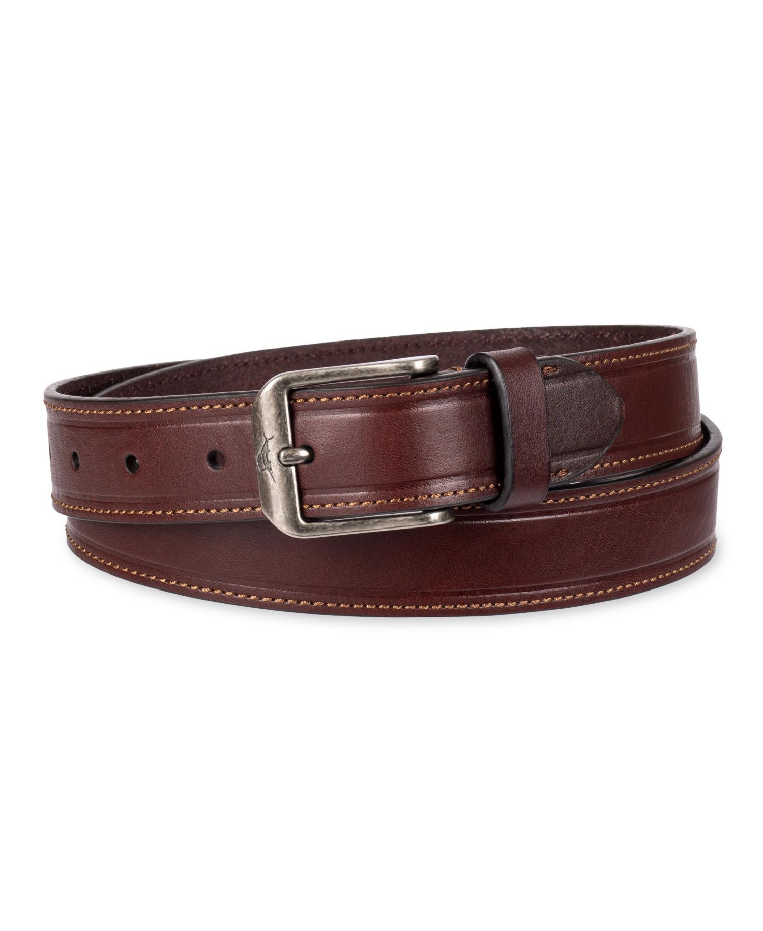 Men's Casual Embossed Edge Leather Belt