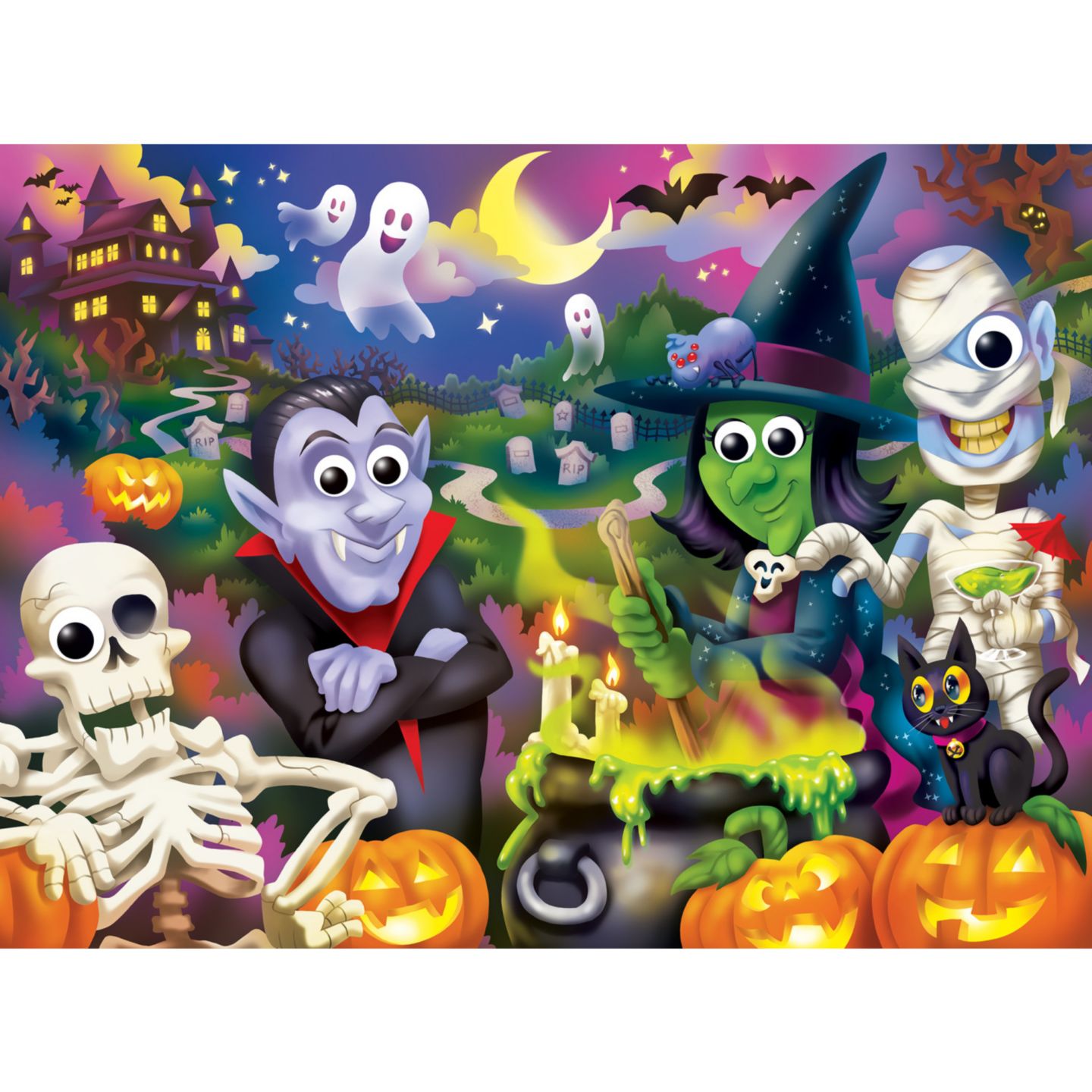 Детский пазл MasterPieces Puzzles Googly Eyes Freaky Friends 48 Piece Puzzle, Ages 4+, цвет: Разноцветный — фото 3