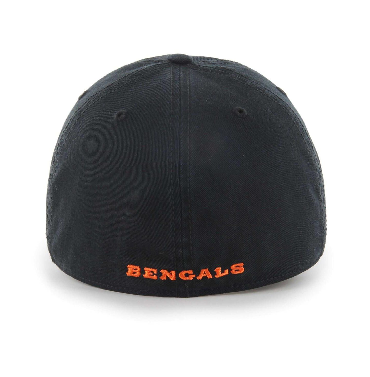 Мужская кепка '47 Brand Black Cincinnati Bengals Franchise Logo Fitted Hat — фото 3