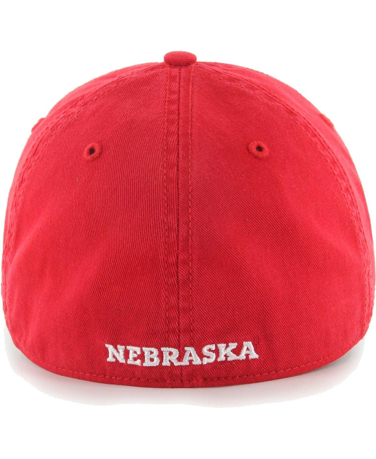 Shop 47 Brand Men's ' Scarlet Nebraska Huskers Franchise Fitted Hat