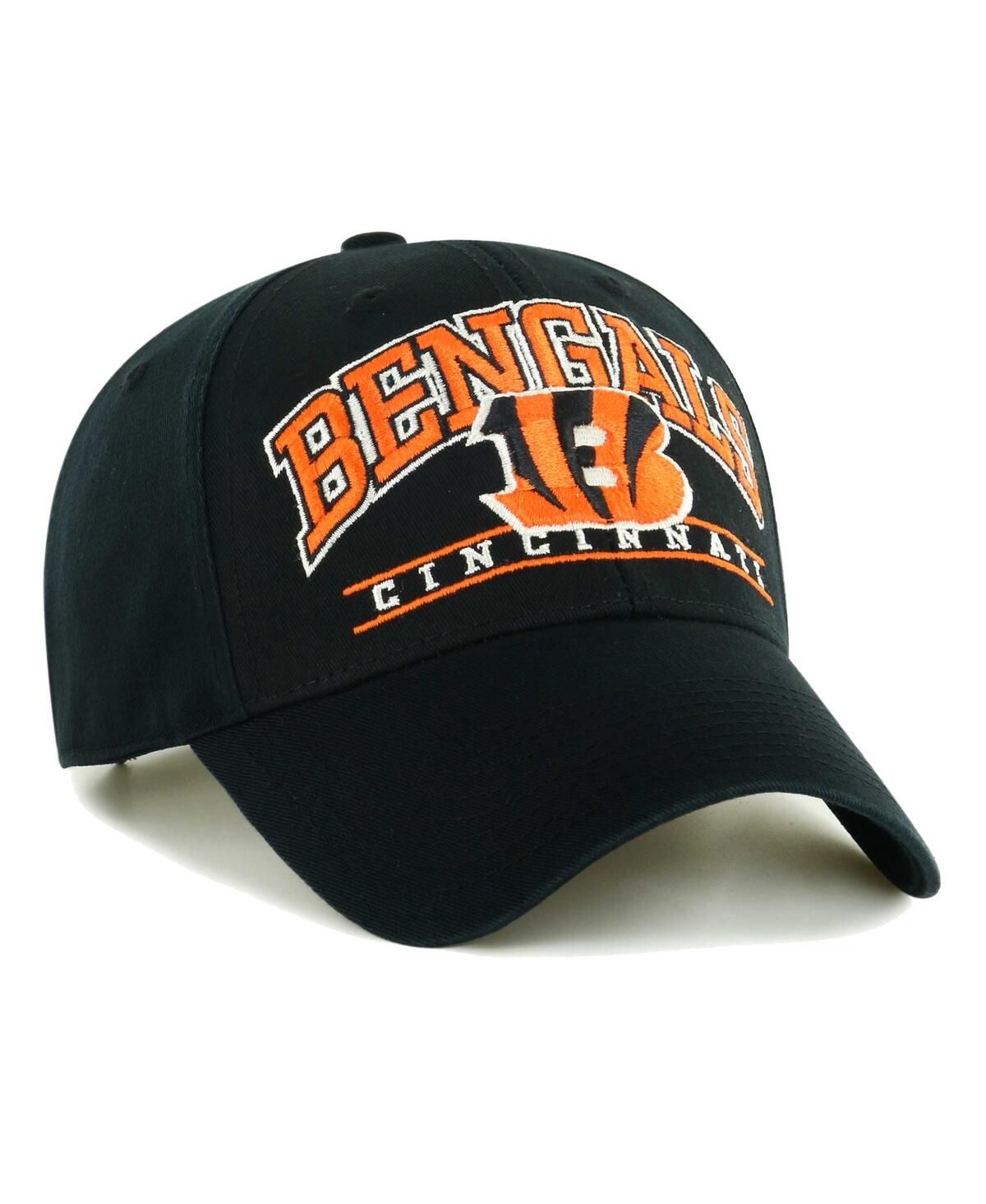 47 Brand Men's ' Black Cincinnati Bengals Fletcher Mvp Adjustable Hat In Black