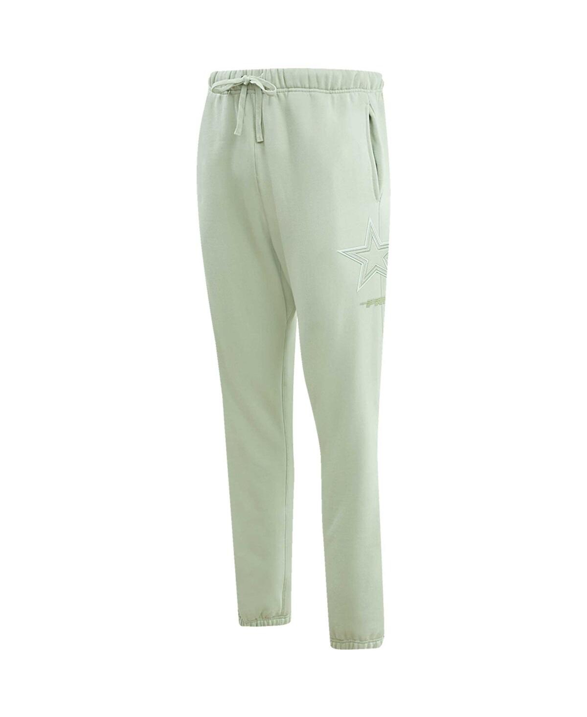 Shop Pro Standard Men's  Light Green Dallas Cowboys Neutral Fleece Sweatpants