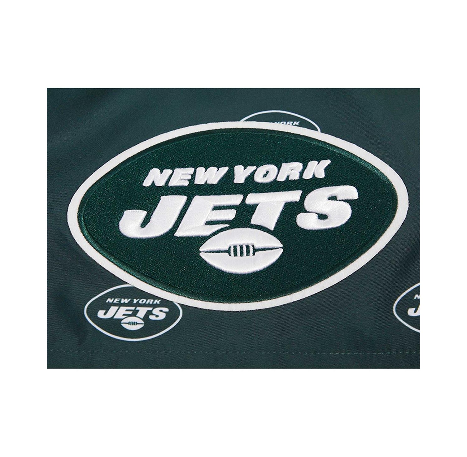 Men's Green New York Jets Allover Print Mini Logo Shorts